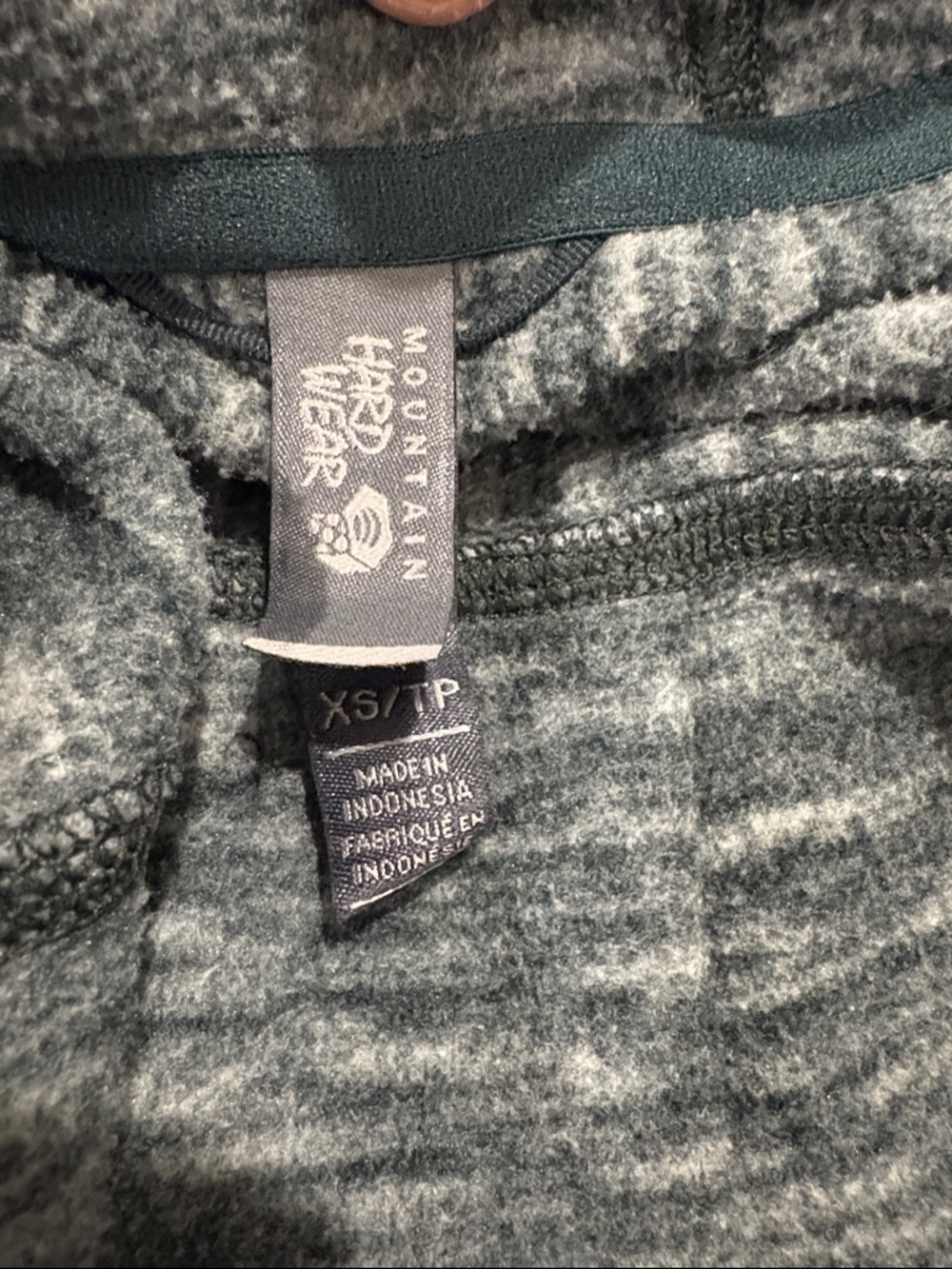 Heather Blue-Gray Hooded Snap-Front fleece - Picture 3 of 4